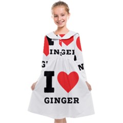 I Love Ginger Kids  Midi Sailor Dress by ilovewhateva