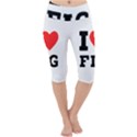 I love fig  Lightweight Velour Cropped Yoga Leggings View1