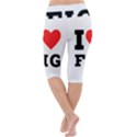 I love fig  Lightweight Velour Cropped Yoga Leggings View4
