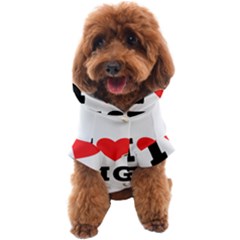 I Love Fig  Dog Coat by ilovewhateva