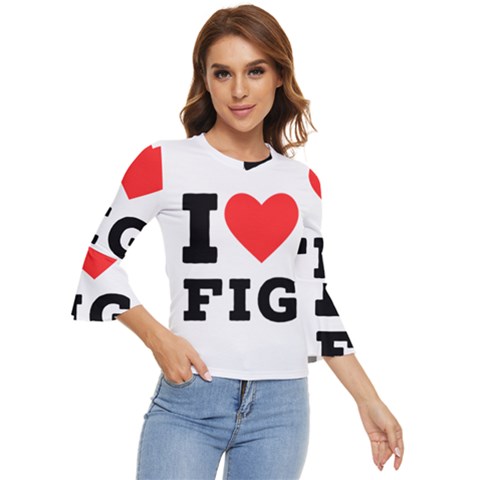 I Love Fig  Bell Sleeve Top by ilovewhateva