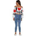 I love fig  Long Sleeve Crinkled Weave Crop Top View4