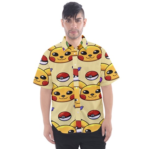 Pikachu Men s Short Sleeve Shirt by artworkshop