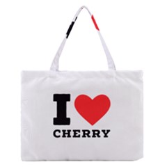 I Love Cherry Zipper Medium Tote Bag by ilovewhateva