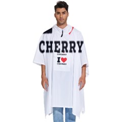 I Love Cherry Men s Hooded Rain Ponchos by ilovewhateva