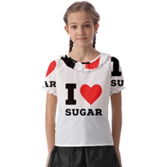 I Love Sugar  Kids  Frill Chiffon Blouse by ilovewhateva