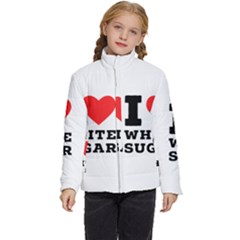 I Love White Sugar Kids  Puffer Bubble Jacket Coat by ilovewhateva