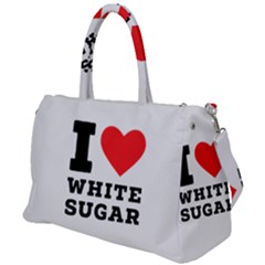 I Love White Sugar Duffel Travel Bag by ilovewhateva