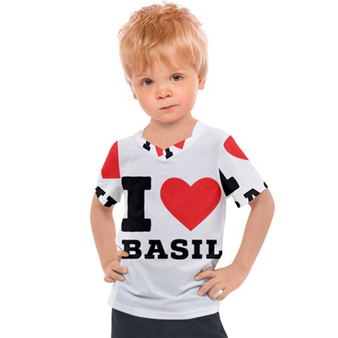 I Love Basil Kids  Sports Tee by ilovewhateva