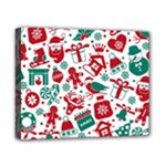 Background Vector Texture Christmas Winter Pattern Seamless Canvas 10  x 8  (Stretched)