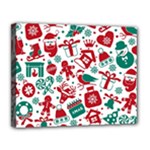 Background Vector Texture Christmas Winter Pattern Seamless Canvas 14  x 11  (Stretched)