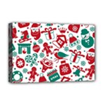Background Vector Texture Christmas Winter Pattern Seamless Deluxe Canvas 18  x 12  (Stretched)