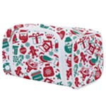 Background Vector Texture Christmas Winter Pattern Seamless Toiletries Pouch