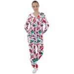 Background Vector Texture Christmas Winter Pattern Seamless Women s Tracksuit