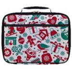 Background Vector Texture Christmas Winter Pattern Seamless Full Print Lunch Bag