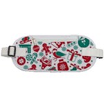 Background Vector Texture Christmas Winter Pattern Seamless Rounded Waist Pouch