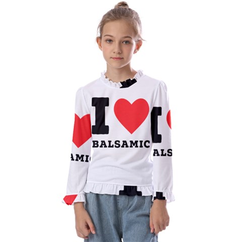 I Love Balsamic Kids  Frill Detail Tee by ilovewhateva