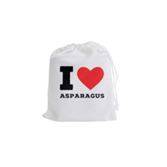 I Love Asparagus  Drawstring Pouch (small) by ilovewhateva