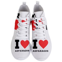 I Love Asparagus  Men s Lightweight High Top Sneakers by ilovewhateva