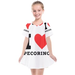 I Love Pecorino  Kids  Smock Dress by ilovewhateva