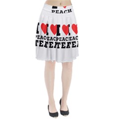 I Love Peach Tea Pleated Skirt by ilovewhateva