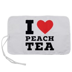 I Love Peach Tea Pen Storage Case (l) by ilovewhateva