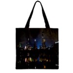 New York Night Central Park Skyscrapers Skyline Zipper Grocery Tote Bag