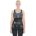 New York Night Central Park Skyscrapers Skyline Piece Up Tank Top