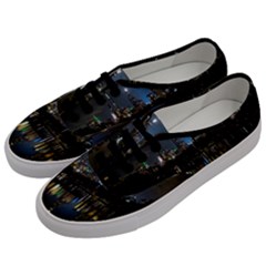 New York Night Central Park Skyscrapers Skyline Men s Classic Low Top Sneakers by Cowasu