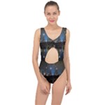 New York Night Central Park Skyscrapers Skyline Center Cut Out Swimsuit