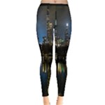 New York Night Central Park Skyscrapers Skyline Inside Out Leggings