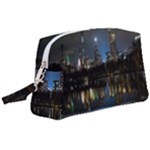 New York Night Central Park Skyscrapers Skyline Wristlet Pouch Bag (Large)