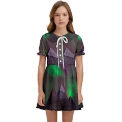 Fantasy Pyramid Mystic Space Aurora Kids  Sweet Collar Dress by Cowasu