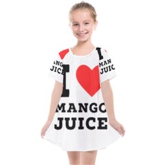 I Love Mango Juice  Kids  Smock Dress by ilovewhateva