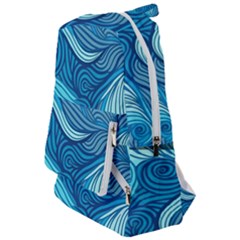 Ocean Waves Sea Abstract Pattern Water Blue Travelers  Backpack by danenraven