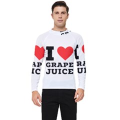 I Love Grape Juice Men s Long Sleeve Rash Guard by ilovewhateva