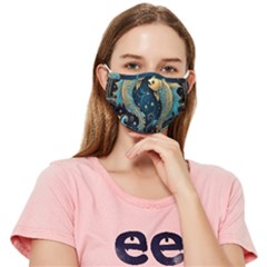 Fish Star Sign Fitted Cloth Face Mask (adult) by Bangk1t