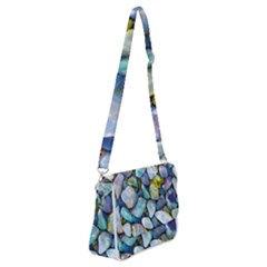 Stones Gems Multi Colored Rocks Shoulder Bag With Back Zipper by Bangk1t