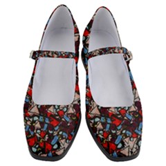 Harmonious Chaos Vibrant Abstract Design Women s Mary Jane Shoes by dflcprintsclothing