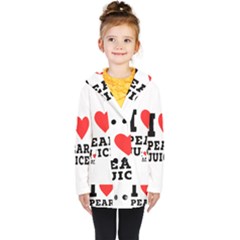 I Love Pear Juice Kids  Double Breasted Button Coat by ilovewhateva