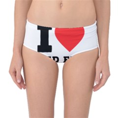 I Love Red Eye Coffee Mid-waist Bikini Bottoms by ilovewhateva