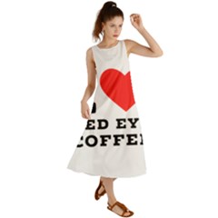 I Love Red Eye Coffee Summer Maxi Dress by ilovewhateva