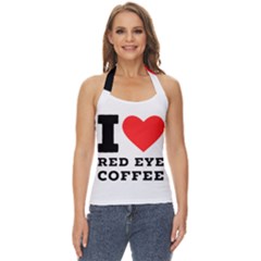 I Love Red Eye Coffee Basic Halter Top by ilovewhateva