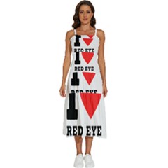 I Love Red Eye Coffee Sleeveless Shoulder Straps Boho Dress by ilovewhateva