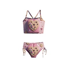 Cookies Valentine Heart Holiday Gift Love Girls  Tankini Swimsuit by Ndabl3x