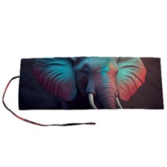 Elephant Tusks Trunk Wildlife Africa Roll Up Canvas Pencil Holder (s) by Ndabl3x