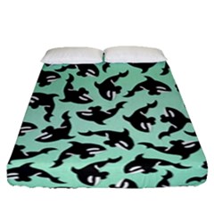 Orca Killer Whale Fish Fitted Sheet (queen Size) by Ndabl3x