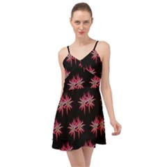 Chic Dreams Botanical Motif Pattern Design Summer Time Chiffon Dress by dflcprintsclothing