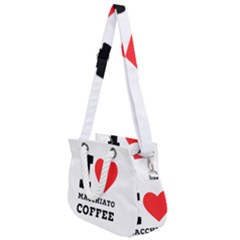 I Love Macchiato Coffee Rope Handles Shoulder Strap Bag by ilovewhateva