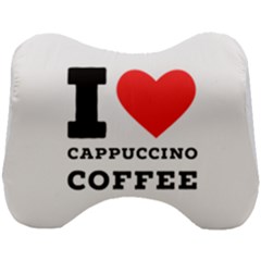 I Love Cappuccino Coffee Head Support Cushion by ilovewhateva